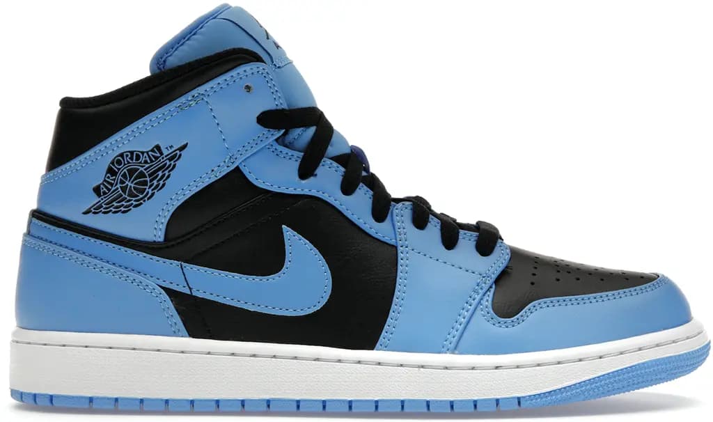 Giày Nike Air Jordan 1 Mid 'University Blue Black' DQ8426-401