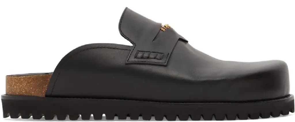 Dép Versace Leather Mules 'Black' 1010280-1A05956-1B00V