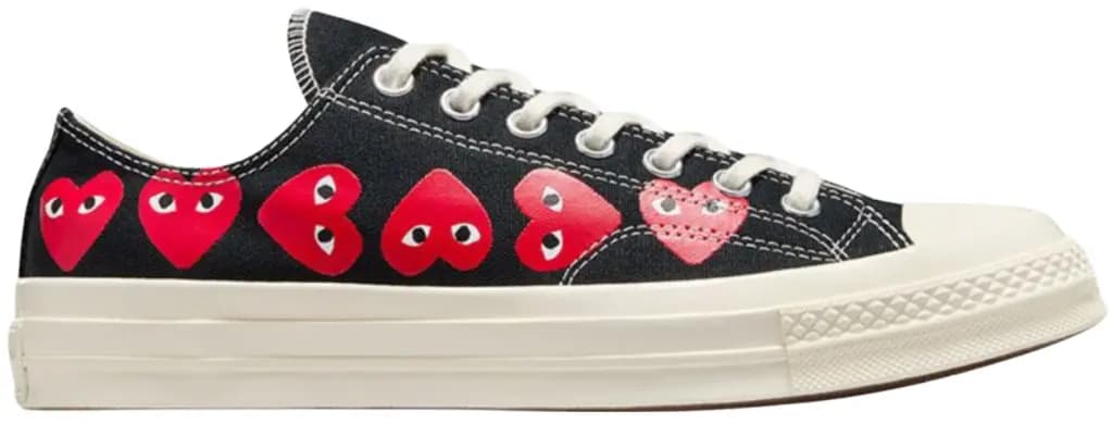 Giày Converse x Comme des Garçons Chuck 70 'Ox Multi Heart Black' A08149C