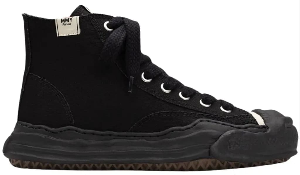 Giày Maison Mihara Yasuhiro Hank OG Sole Canvas High 'Black' A05FW701-BLKBLK