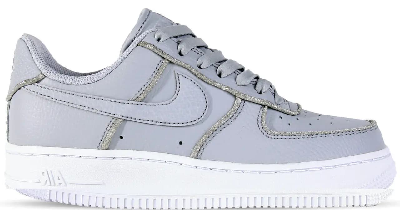Giày Nike Air Force 1 LO Glitter Wolf 'Grey White' AT0073-002
