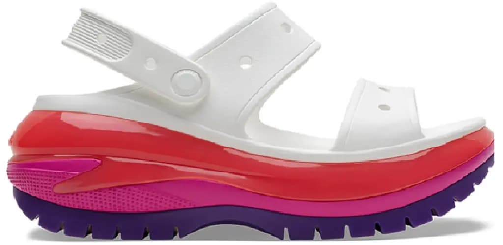 Dép Crocs Classic Mega Crush Sandal 'White' 207989-94S
