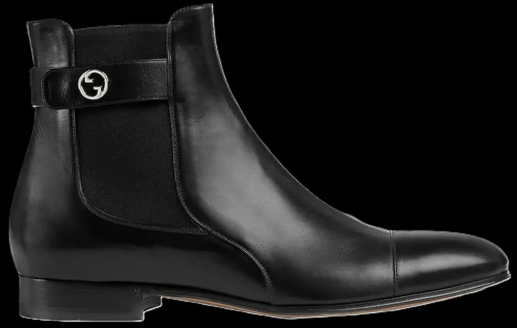 ‎Giày Gucci Blondie Ankle Boot 'Black' 757777-06F80-1000