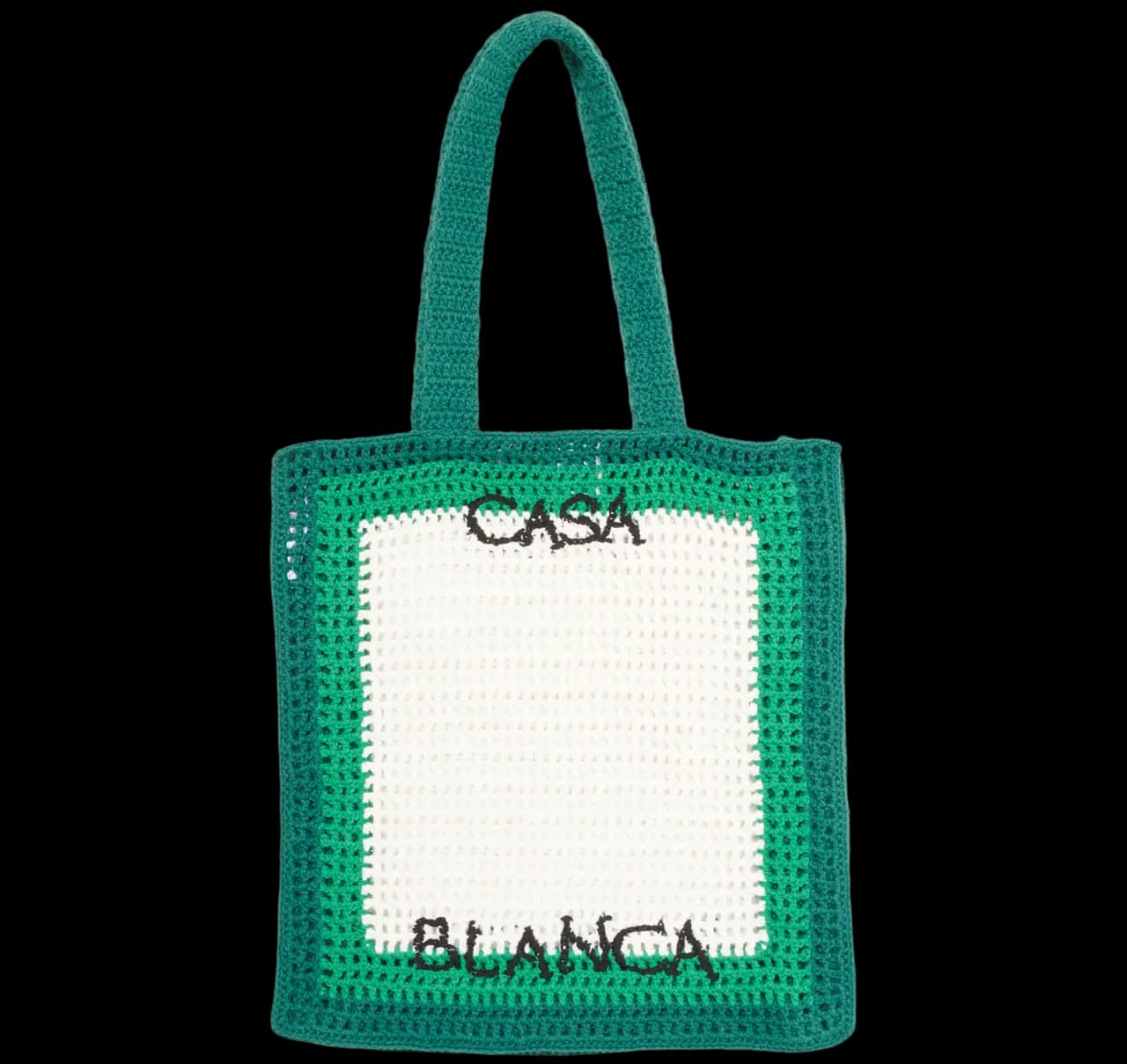 Túi Casablanca Tennis Crochet 'Green White' AS23-BAG-011-01