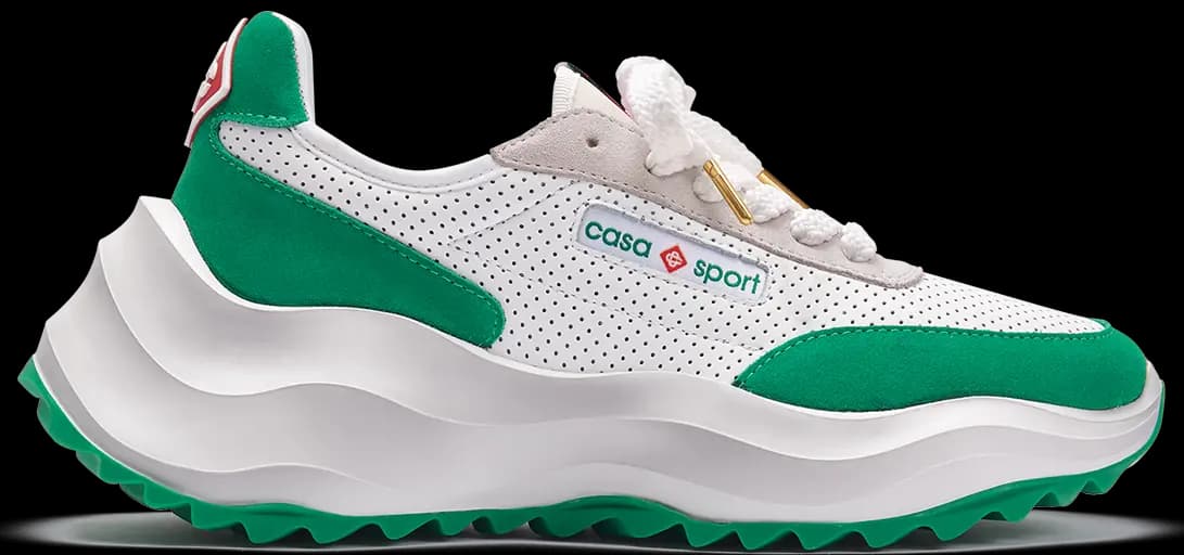 Giày Casablanca Atlantis Sneaker 'White Green' AF22-SNK-002-03
