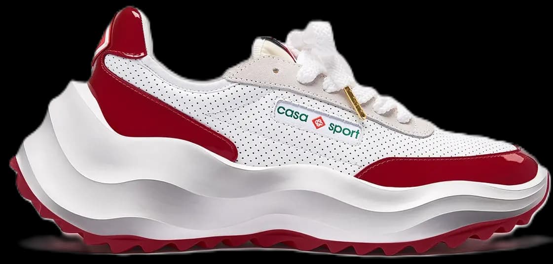 Giày Casablanca Atlantis Sneaker 'White Red' AS23-SNK-015-01