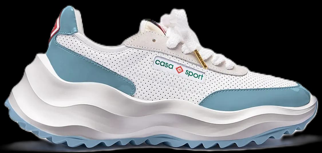 Giày Casablanca Atlantis Sneaker 'White Blue' AS23-SNK-015-04