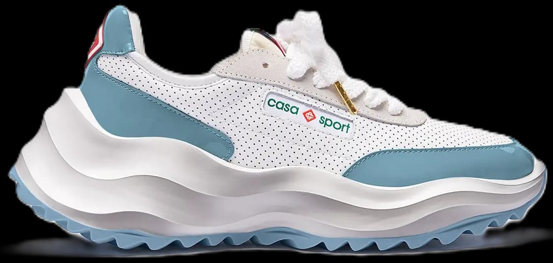 Giày Casablanca Atlantis Sneaker 'White Blue' AS23-SNK-016-04