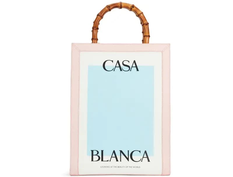 Túi Casablanca Casa Canvas Tote 'Light Blue' AF22-BAG-009-01