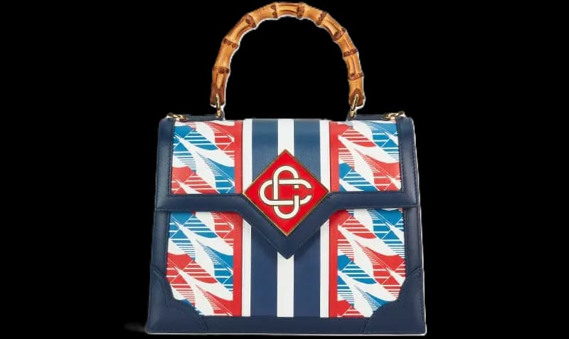Túi Casablanca Houndstooth Jeanne 'Navy' AF22-BAG-003-03