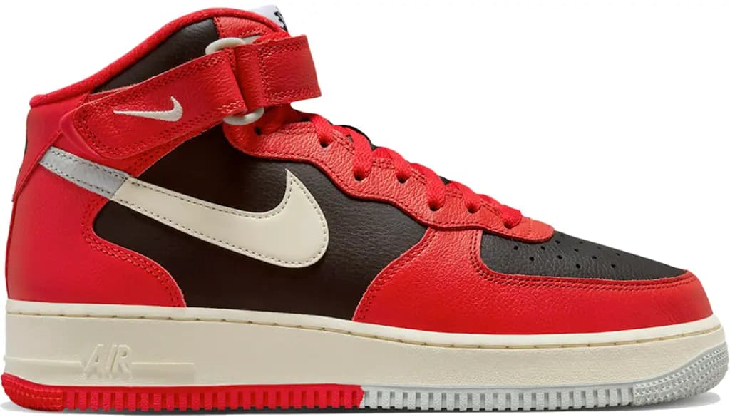 Giày Nike Air Force 1 Mid LV8 'Split Black Red' DZ2554-001