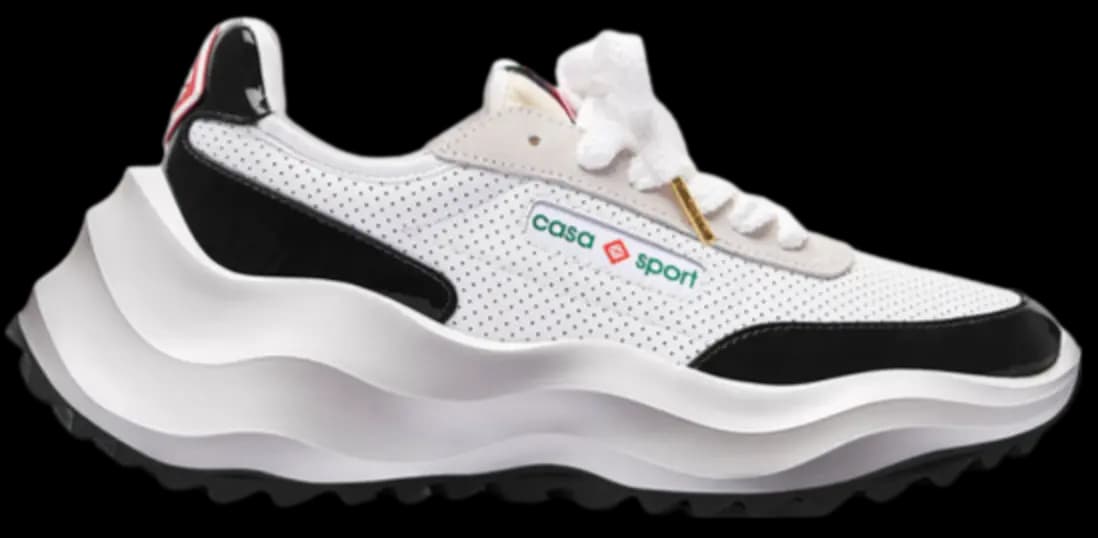 Giày Casablanca Atlantis Sneaker 'White Black' AF23-SNK-019M-01