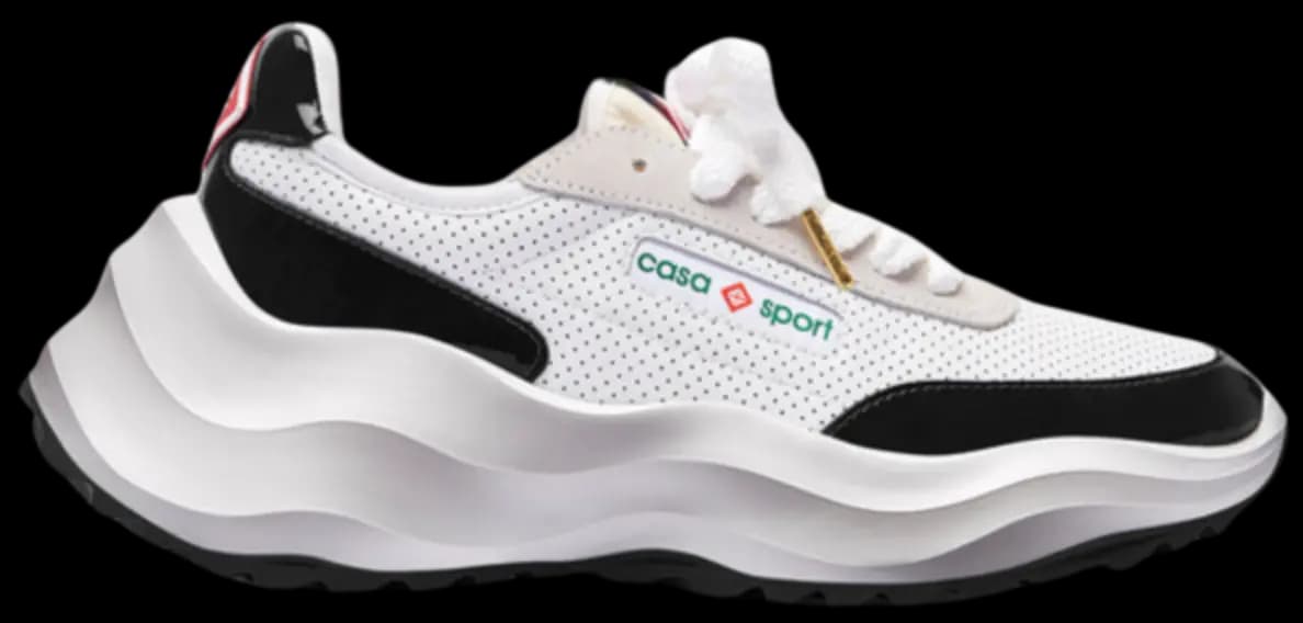 Giày Casablanca Atlantis Sneaker 'White Black' AF23-SNK-019W-01