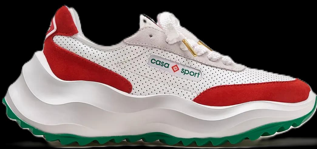Giày Casablanca Atlantis Sneaker 'White Red' AF22-SNK-002-04