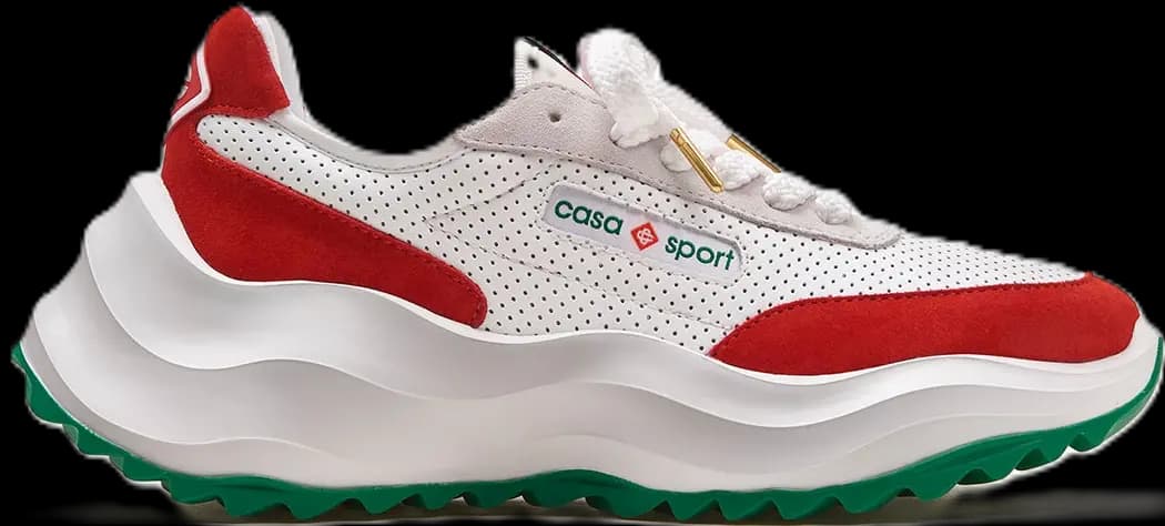 Giày Casablanca Atlantis Sneaker 'White Red' AF22-SNK-001-04