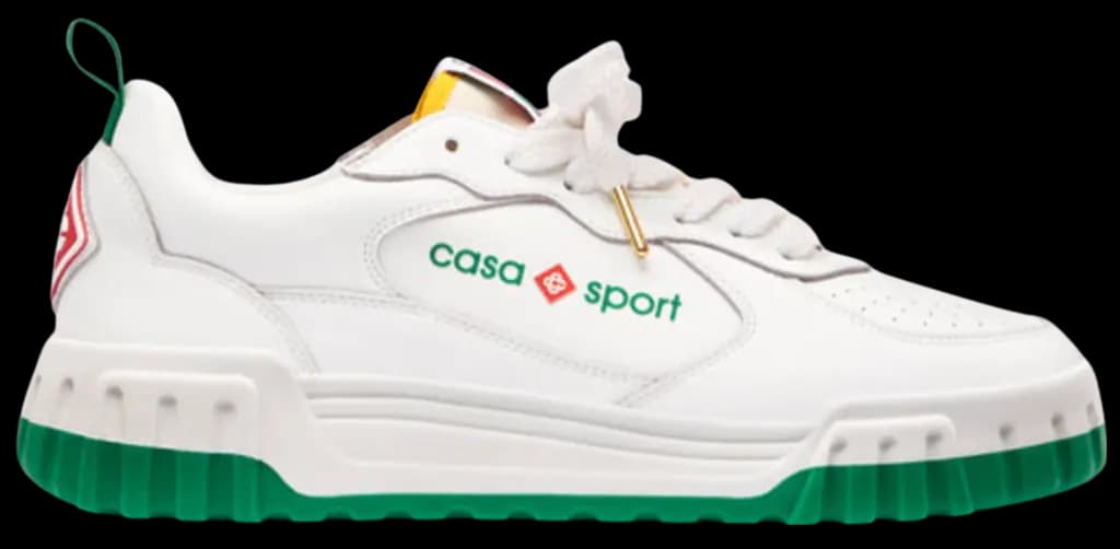 Giày Casablanca The Court Sneaker 'White Green' AF23-SNK-017W-01