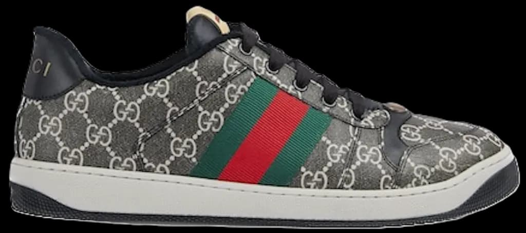 Giày Gucci Screener Sneaker 'Black Grey' 763525-FACMI-8444