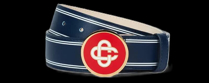 Thắt Lưng Casablanca Monogram Logo Leather 'Navy' AF22-ACC-026-01