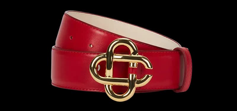 Thắt Lưng Casablanca Leather 'Red' AF22-ACC-012-04