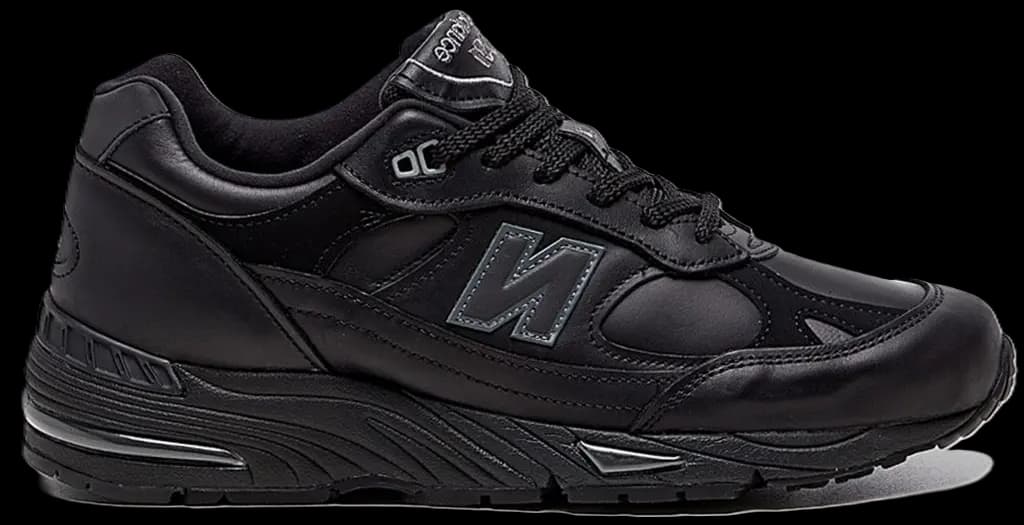 Giày New Balance 991 MiUK Leather 'Black Grey' M991TK