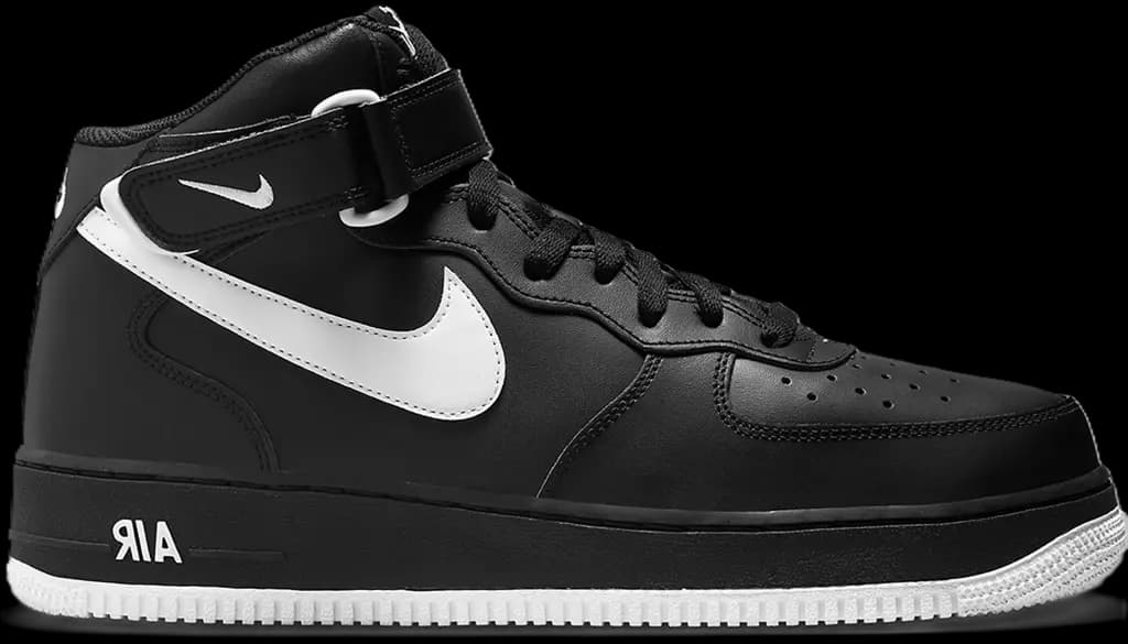 Giày Nike Air Force 1 Mid '07 'Black White Sole' DV0806-001