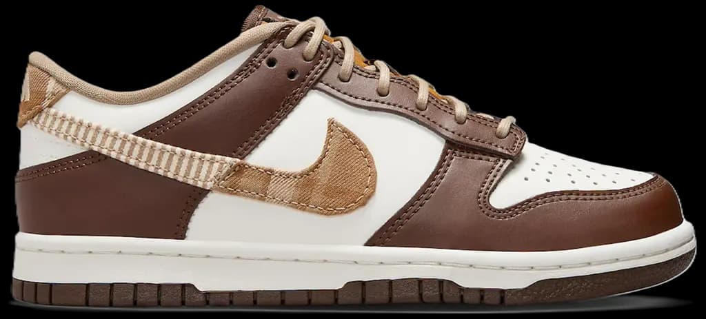 Giày Nike Dunk Low GS 'Brown Plaid' FV3653-191