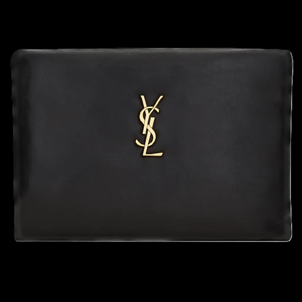Túi Saint Laurent Calypso Small Pouch In Lambskin 'Black' 765025AACX71000