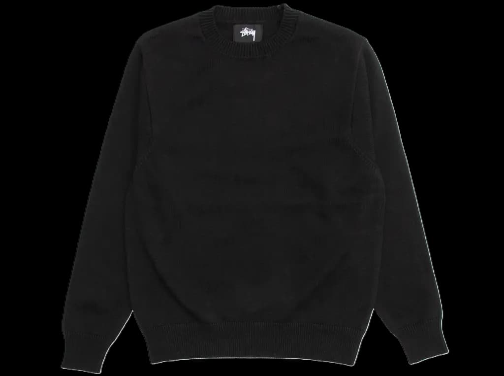 Áo Stussy Bent Crown Knit Sweater 'Black'