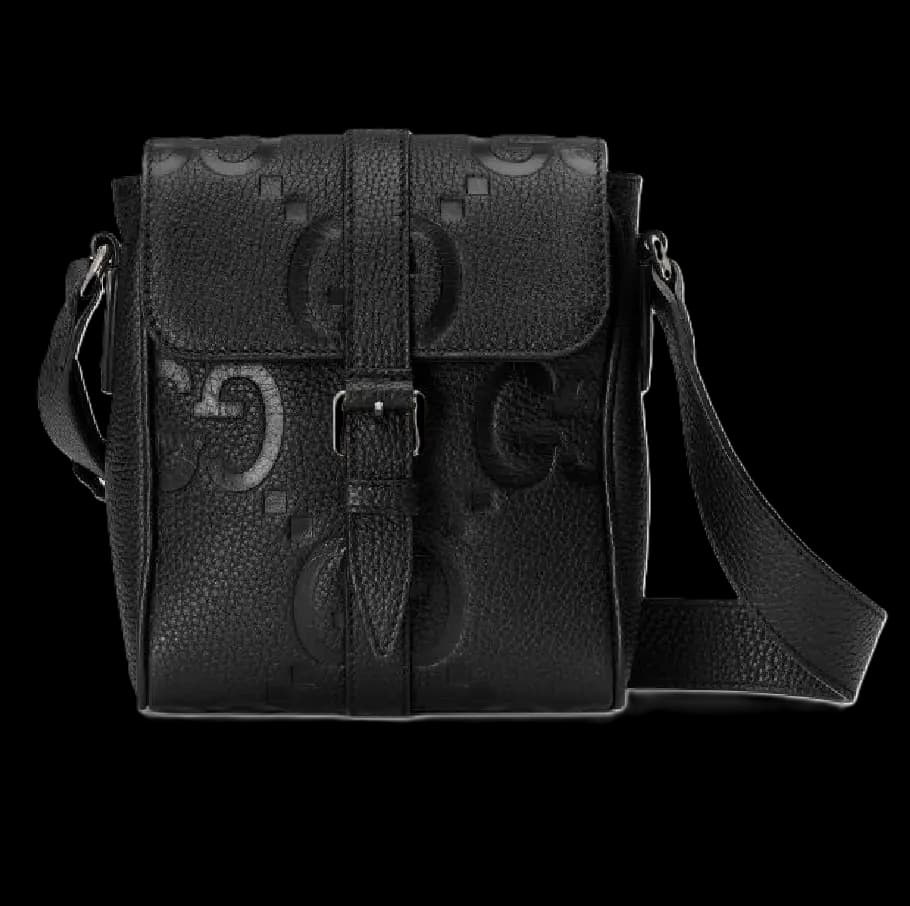 Túi Gucci Jumbo GG Small Messenger Bag 'Black' 760235-AABY0-1000