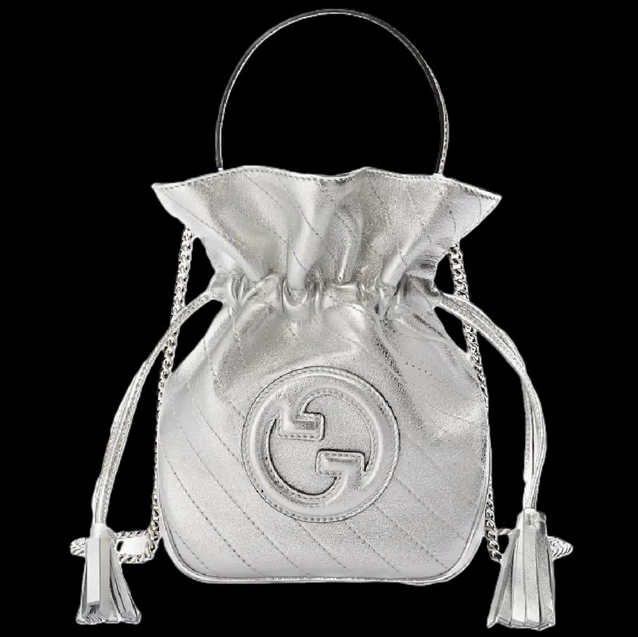 Túi Gucci Blondie Mini Bucket Bag 'Silver' 760313-AACT3-8106