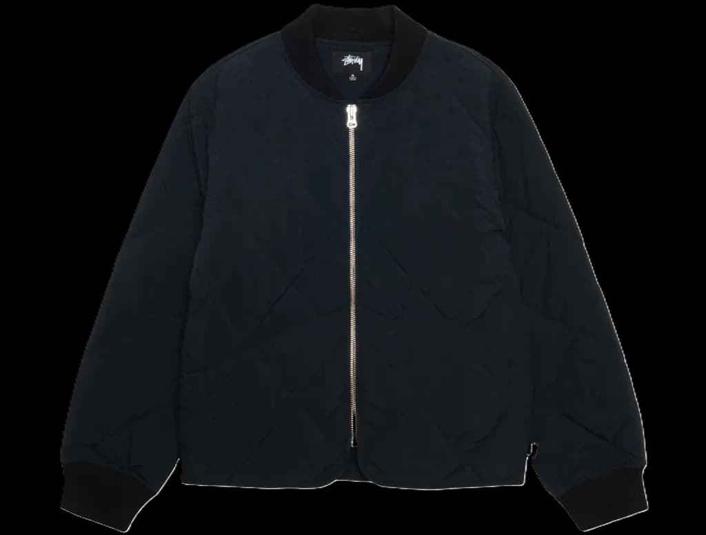 Áo Stussy 8 Ball Quilted Liner Jacket 'Black'