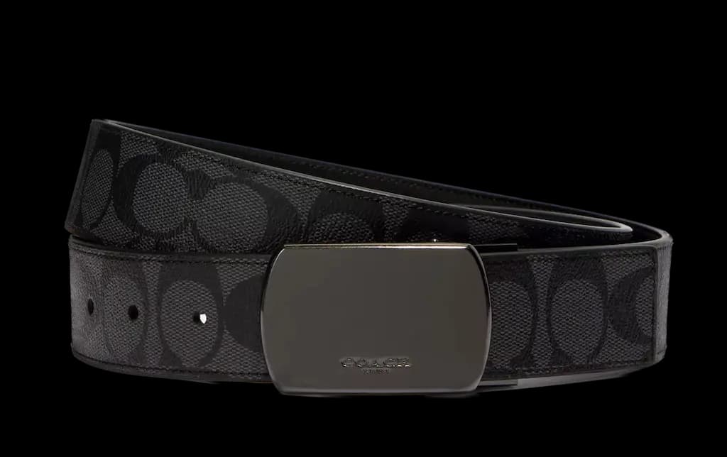 Thắt Lưng Coach Plaque Buckle Cut To Size 'Black' 91286-QBO31