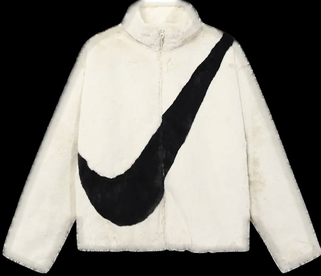 Áo Nike Sportswear Faux Fur Jacket 'Cream' DM1760-238