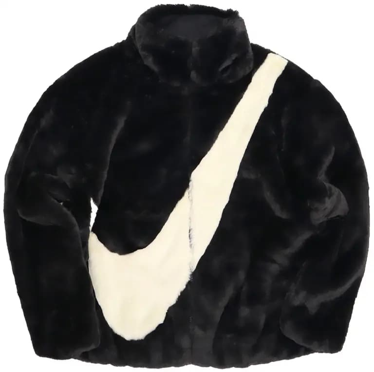 Áo Nike Sportswear Faux Fur Jacket 'Black' DO3792-010