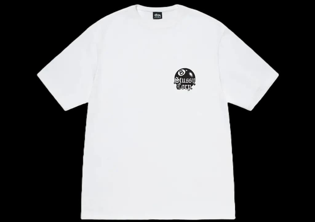 Áo Stussy 8 Ball Corp 'White'
