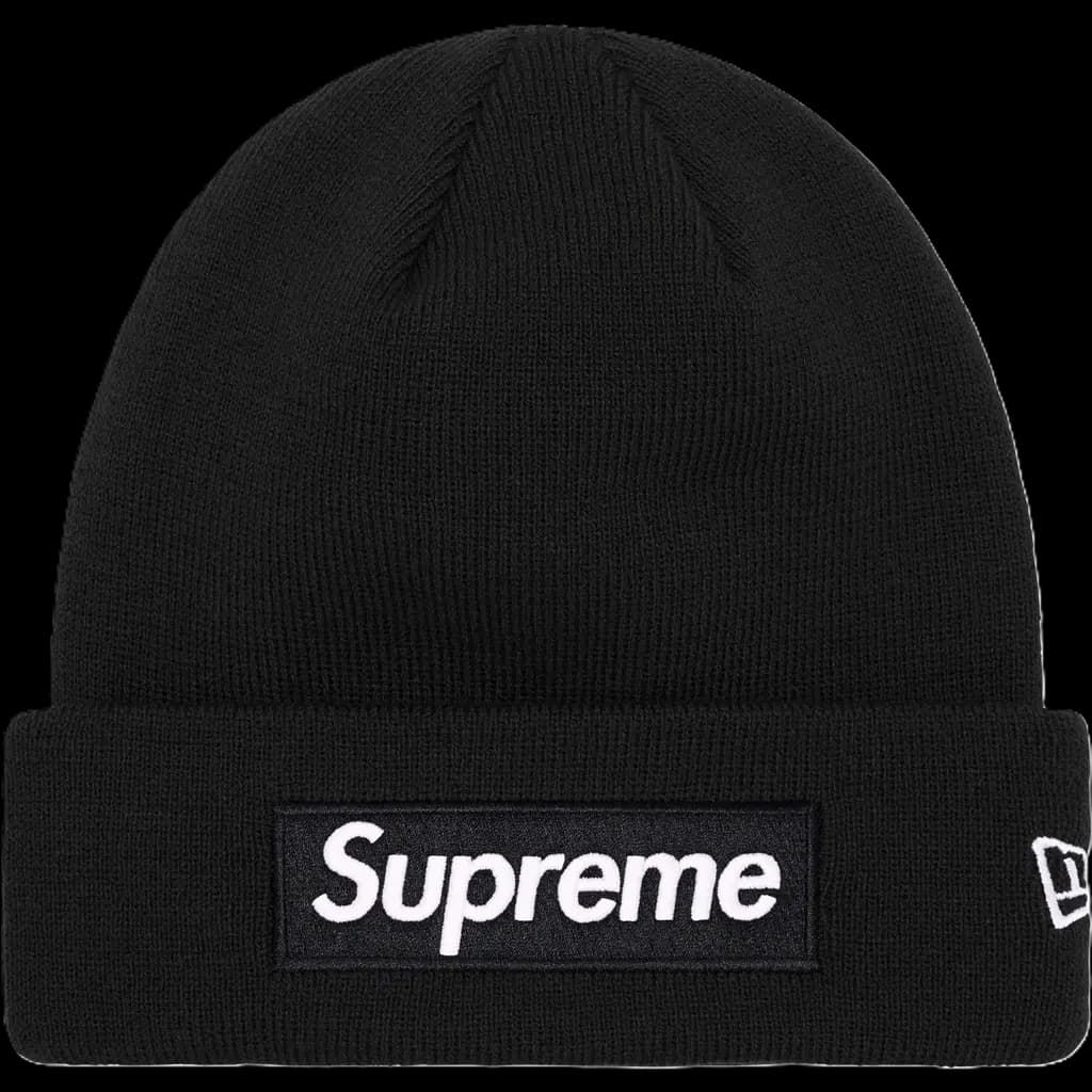 Mũ Supreme New Era Box Logo Beanie 'Black'