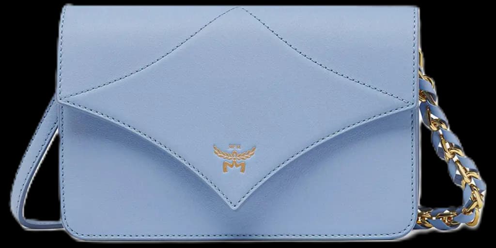 Túi MCM Diamond Spanish Calf Leather 'Della Robbia Blue' MWRESAK01L8001