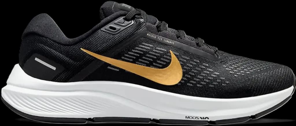 Giày Nike Air Zoom Structure 24 'Black Metallic Gold' DA8570-003