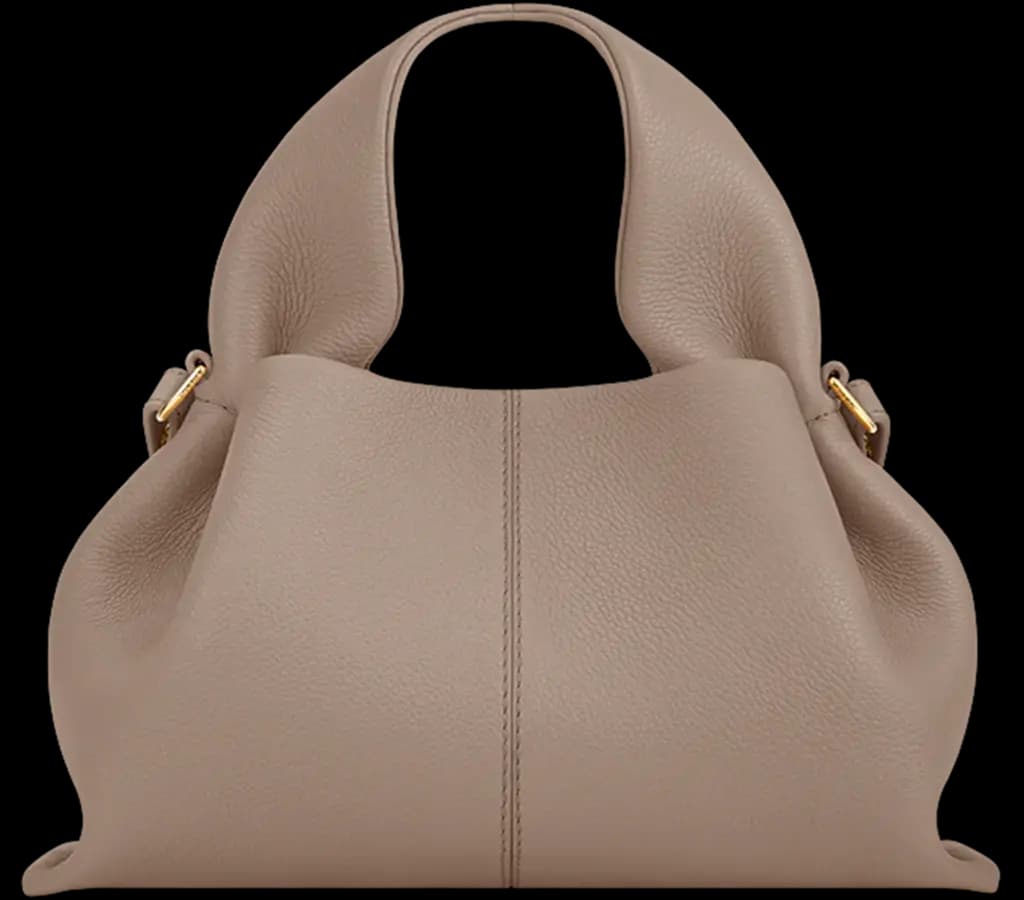 Túi Polene Numéro Neuf Mini edition Textured 'Taupe'
