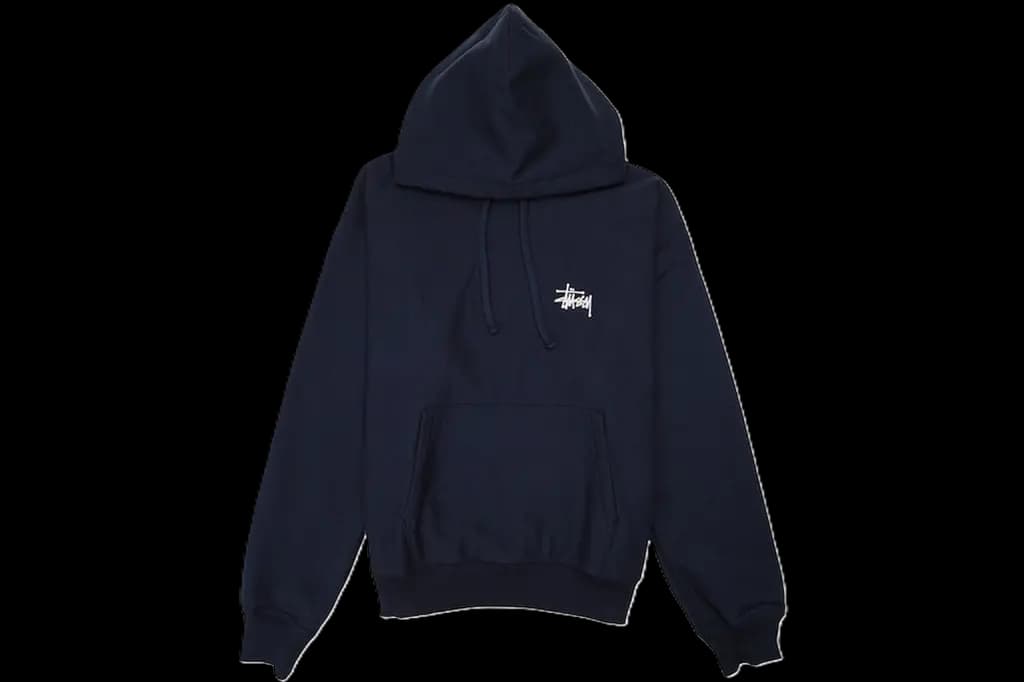 Áo Stussy Basic Stussy Hoodie 'Navy'