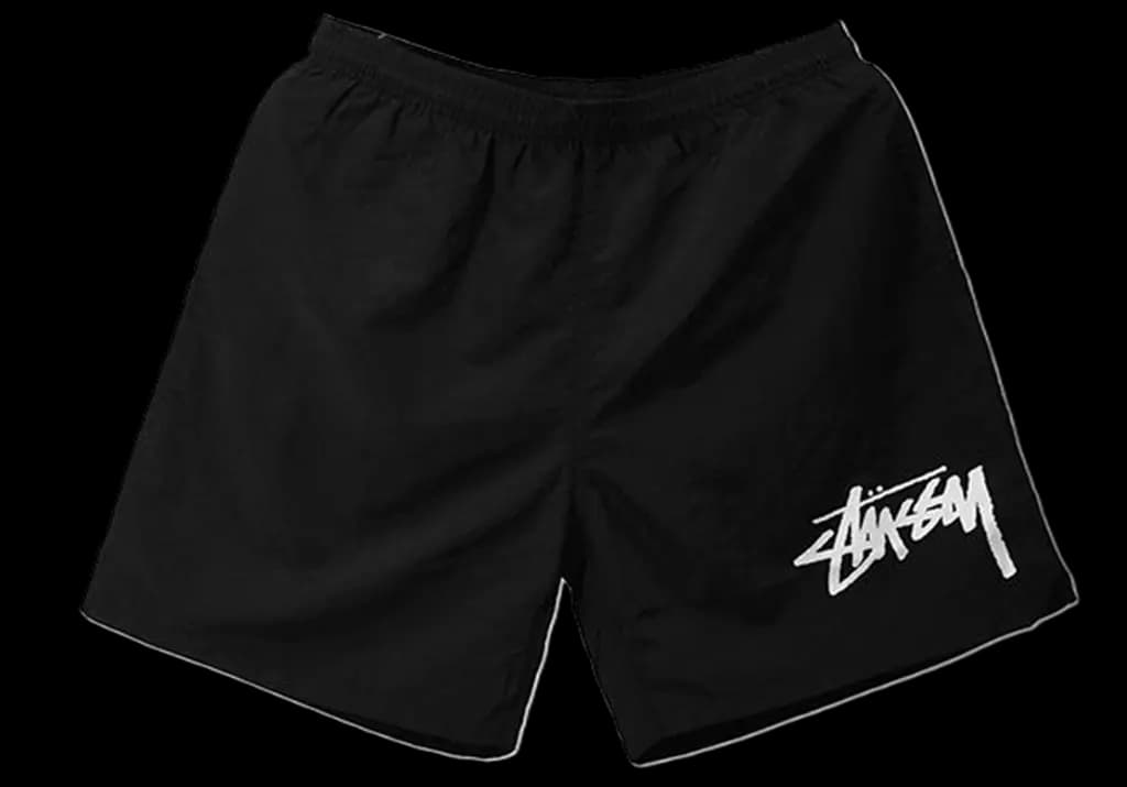 Quần Stussy Big Stock Water Shorts 'Black'