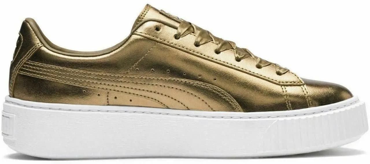 Giày Puma Basket Platform 'Luxe Gold' 366687‑02