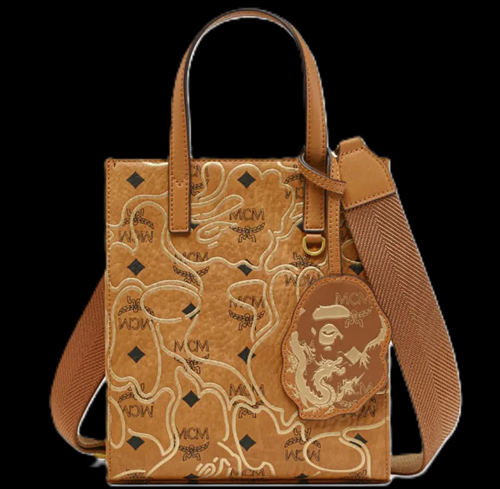 Túi MCM x Bape Aren VI 'Cognac' MMTESTA01CO001