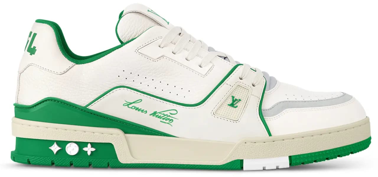 Giày Louis Vuitton LV Trainers 'Green' 1ABFAY