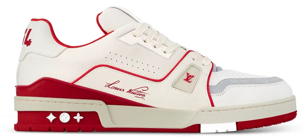 Giày Louis Vuitton LV Trainers 'Red' 1ABFBE