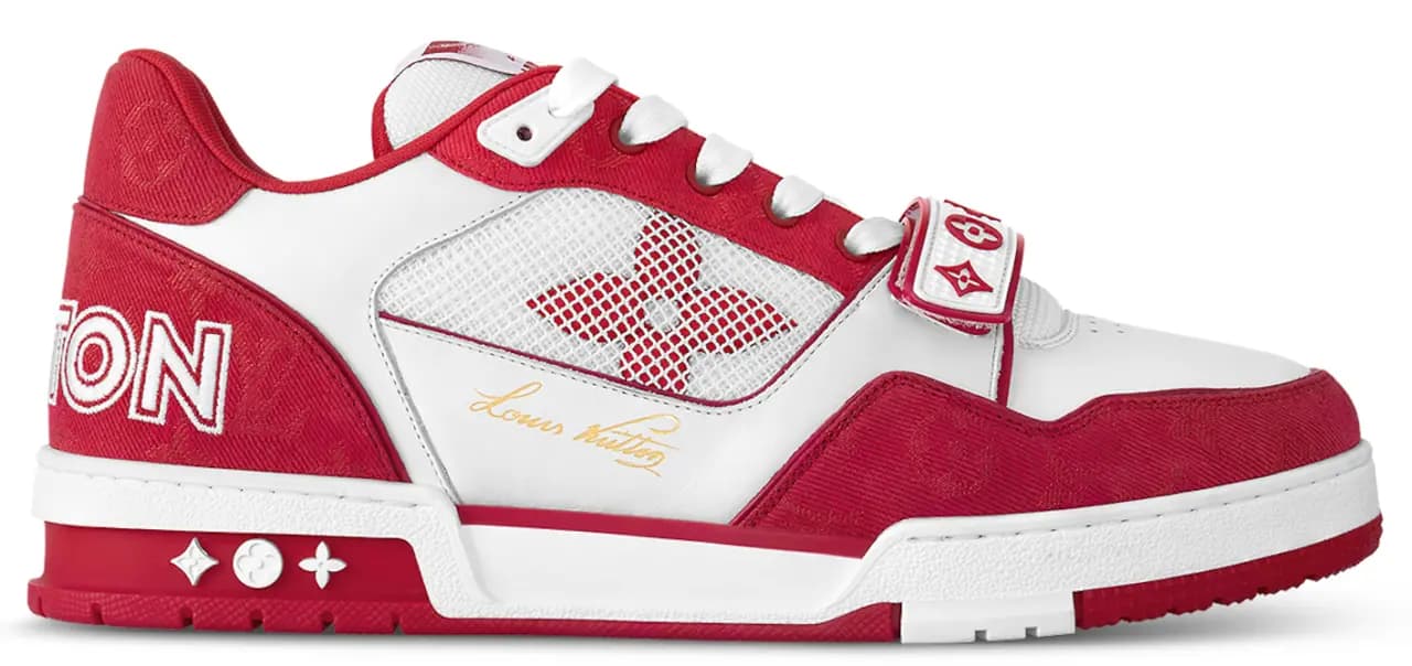 Giày Louis Vuitton LV Trainers 'Red' 1ABLXI