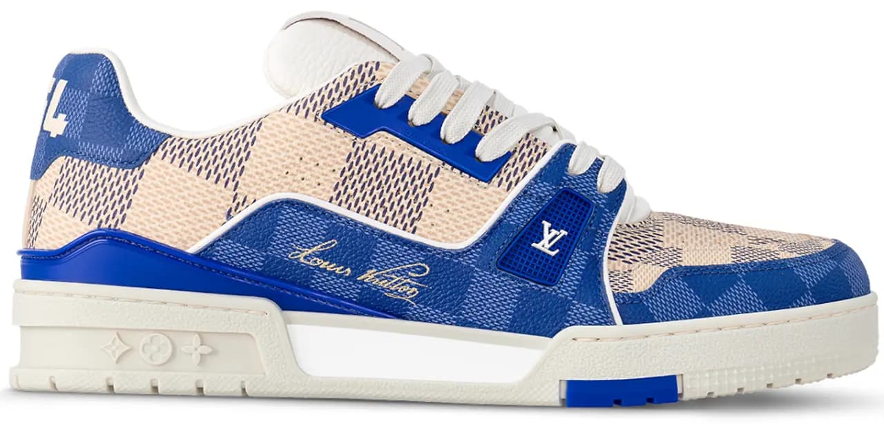 Giày Louis Vuitton LV Trainers 'Blue' 1AC57Q
