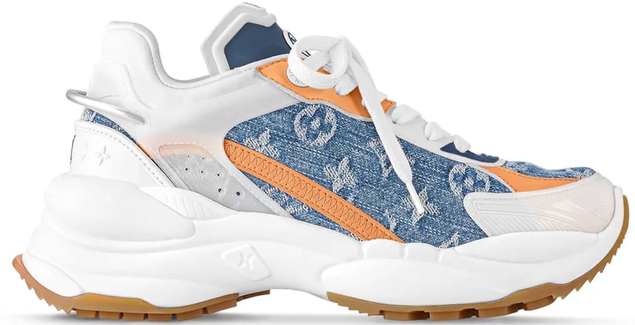 Giày Louis Vuitton Run 55 Trainers 'Blue' 1ACHTV