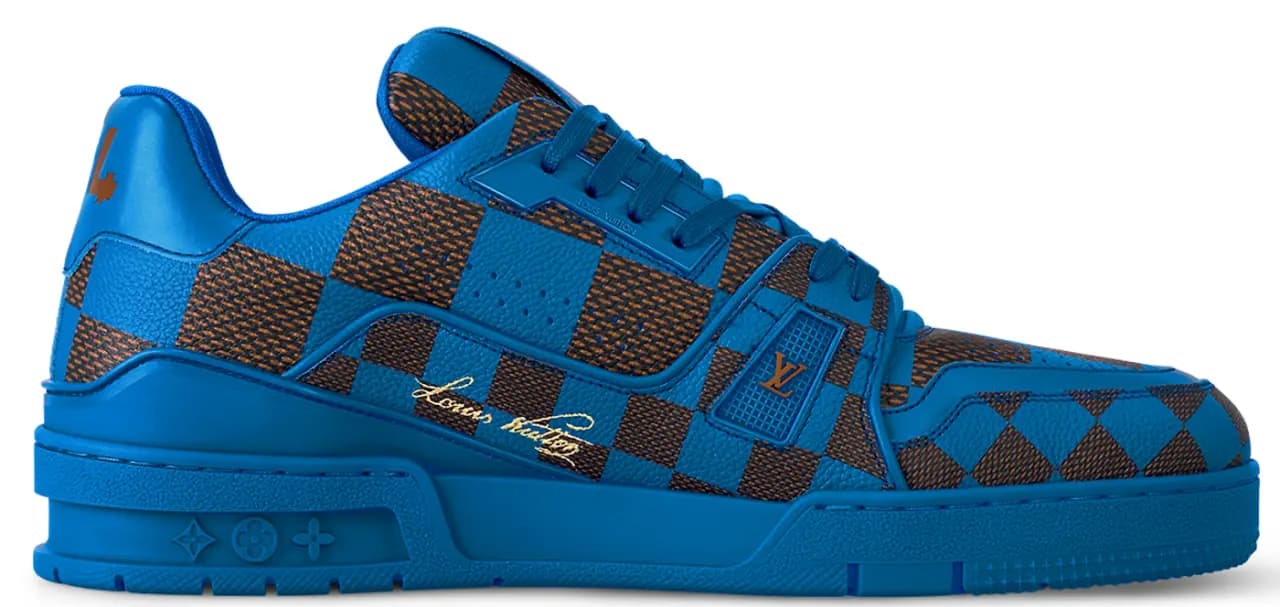 Giày Louis Vuitton LV Trainers 'Blue' 1ACNK5