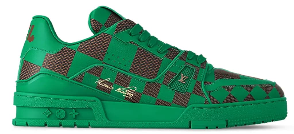 Giày Louis Vuitton LV Trainers 'Green' 1ACNK9